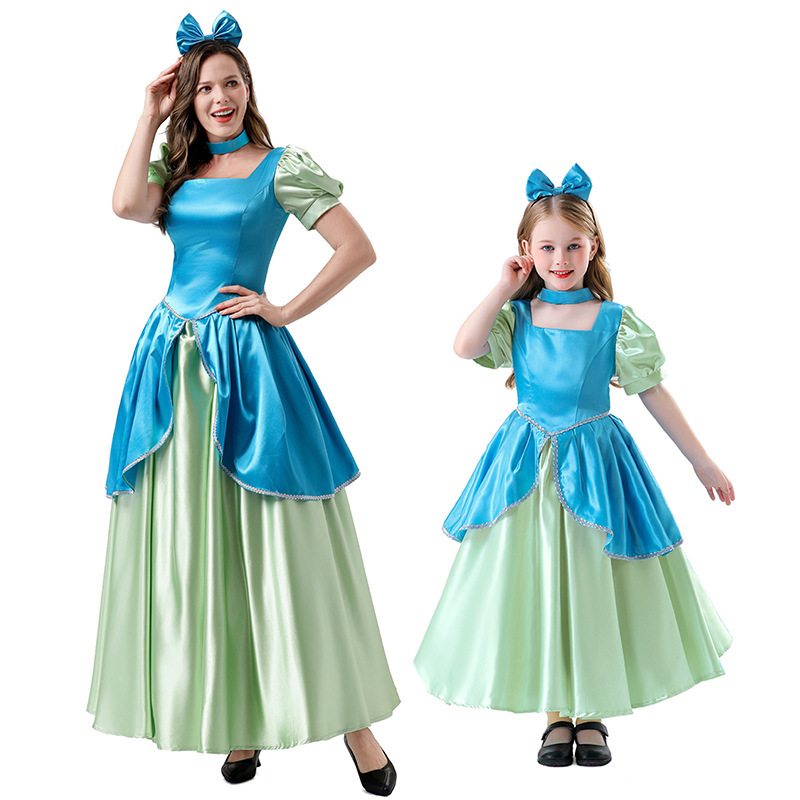 Halloween Cinderella Pink Princess Dress Cosplay Stage Performance Costume Parent-Child Dress Performance Costume Wholesale Halloween Cinderella Pink Princess Dress Cosplay Stage Performance Costume Parent-Child Dress Performance Costume Wholesale