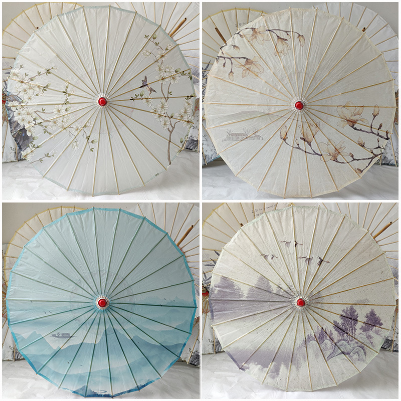 Guzhen Stall Hand-painted Paper Umbrella Antique Hanfu Oil Paper Umbrella Ancient Suit Cheongsam Hanfu Photography Ceiling Decoration Classical Umbrella Guzhen Stall Hand-painted Paper Umbrella Antique Hanfu Oil Paper Umbrella Ancient Suit Cheongsam Hanfu Photography Ceiling Decoration Classical Umbrella