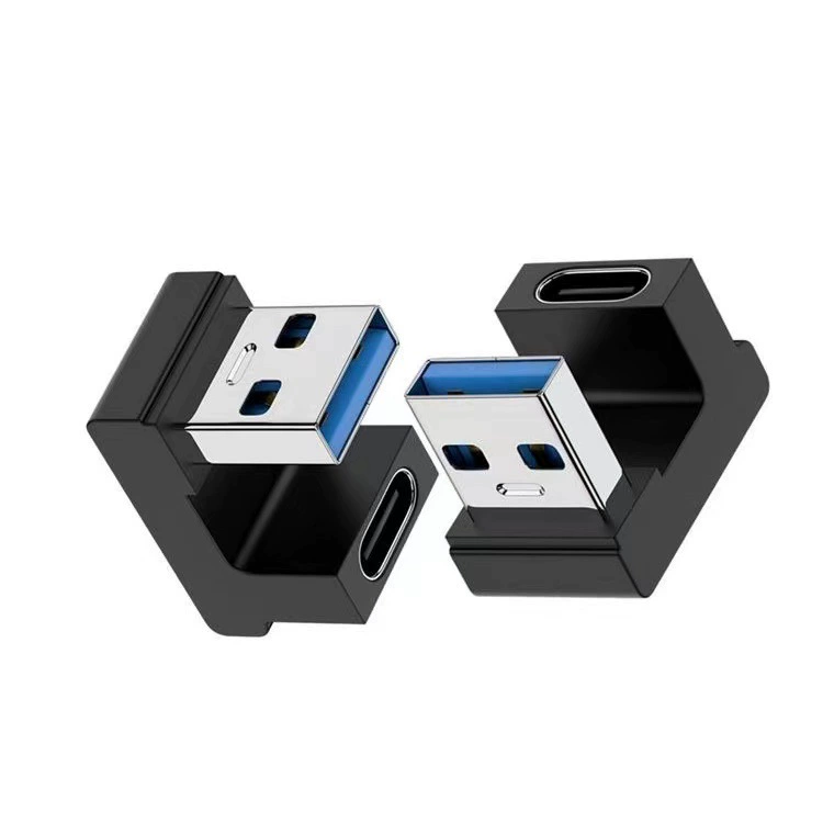 90-градусный локоть type-c USB3.0A мужской/type-c женский AM/CF поддерживает двухстороннюю подстановку функция OTG
