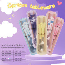 三丽鸥大耳狗美乐蒂410不锈钢儿童可爱卡通便携餐具筷子勺子套装