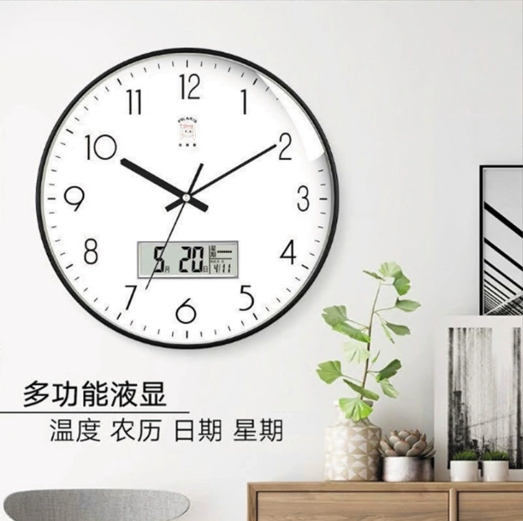 Часы Polaris, настенные часы для гостиной, дома, модные легкие роскошные простые электронные часы, настенные кварцевые часы, настенные часы