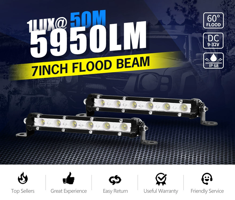 ИСТОЧНИК производитель 30 Вт 7 "Водонепроницаемый комбинированный Луч внедорожник светодиодные полосы работы света спасательный свет