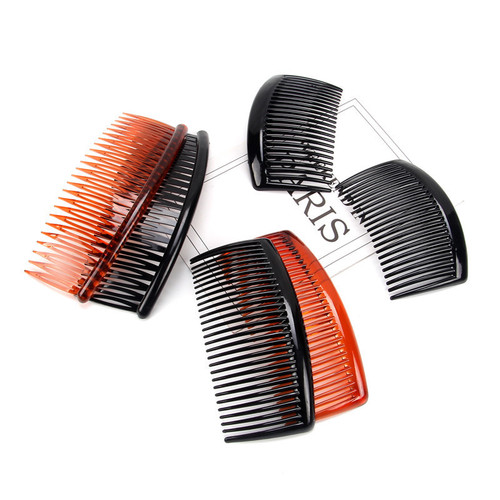 Manufacturer Direct Sale Black Coffee Plastic Insert Comb Wholesale Bangs Comb Hairstyle Tool Korean Style Fashion Minimalist Hair Comb Hair Tool