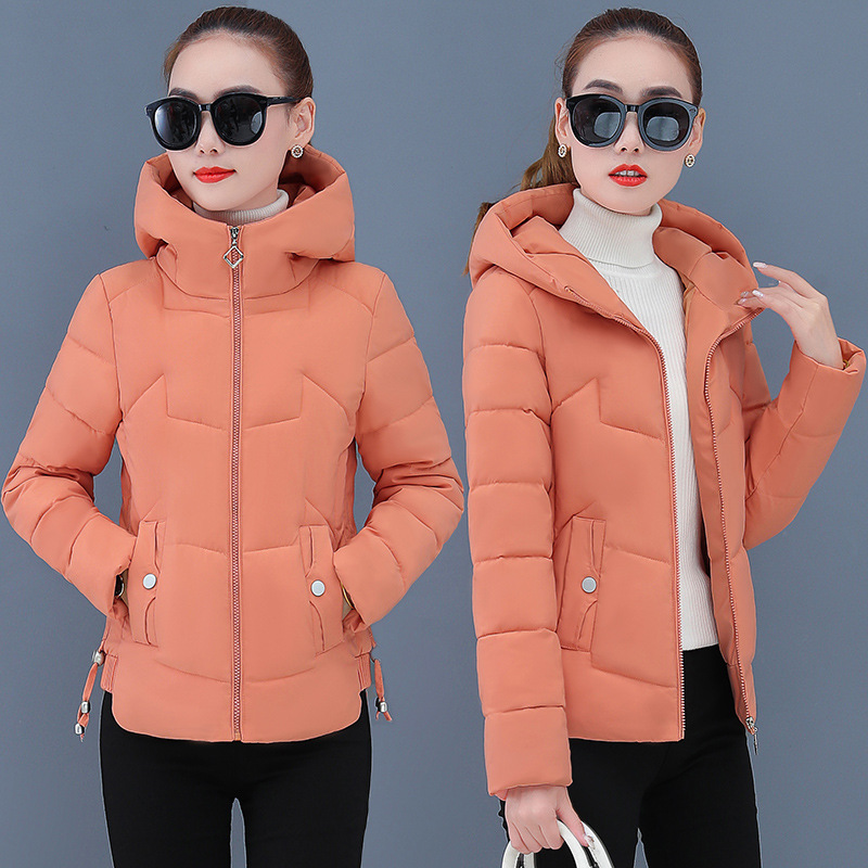 Chaqueta acolchada de algodón para mujer invierno estilo coreano ajustado