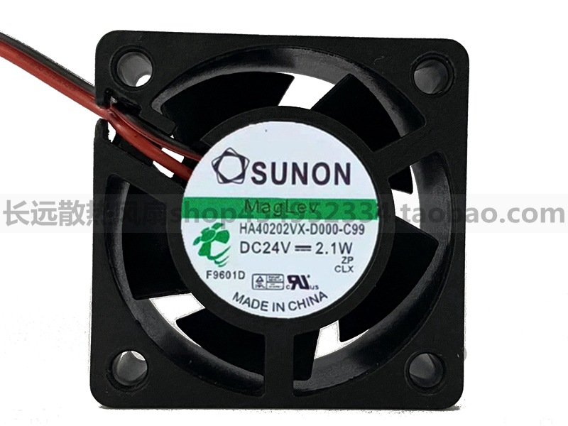 SUNON/建准 4020 24V 2.1W HA40202VX-D000-C99 3线 散热风扇 4CM