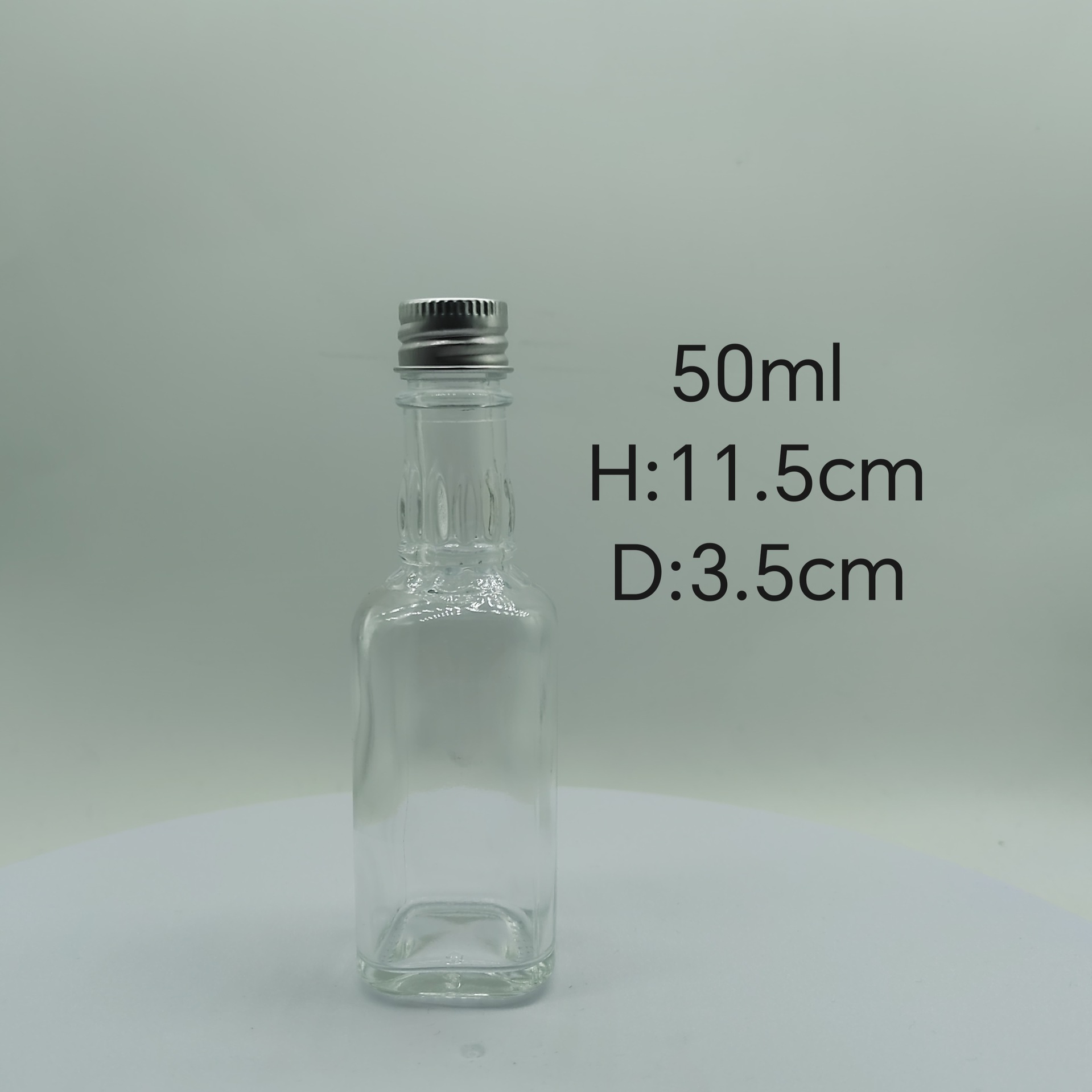 Botella de vino pequeña al por mayor, botella vacía, vidrio transparente grueso 50ml, vino de elaboración propia, vino, vino blanco, botella de vino subenvasada