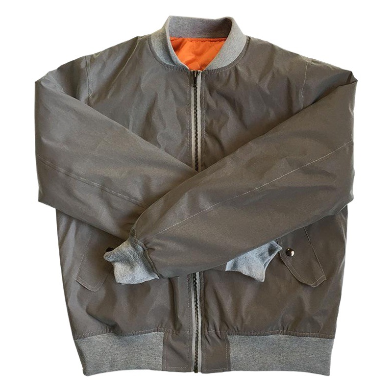 Chaqueta de vuelo reflectante transfronteriza colorida Chaqueta de algodón engrosada chaqueta casual de los hombres al por mayor