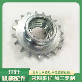 免耕机精播4分19牙拨叉链轮 生产链轮齿轮双节距大链轮
