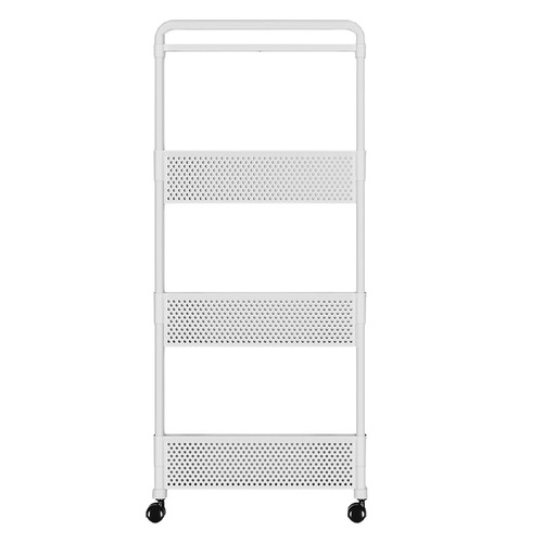 Interlayer household snack floor-standing multi-tier living room storage rack bathroom storage rack mobile kitchen fruit vegetable storage rack