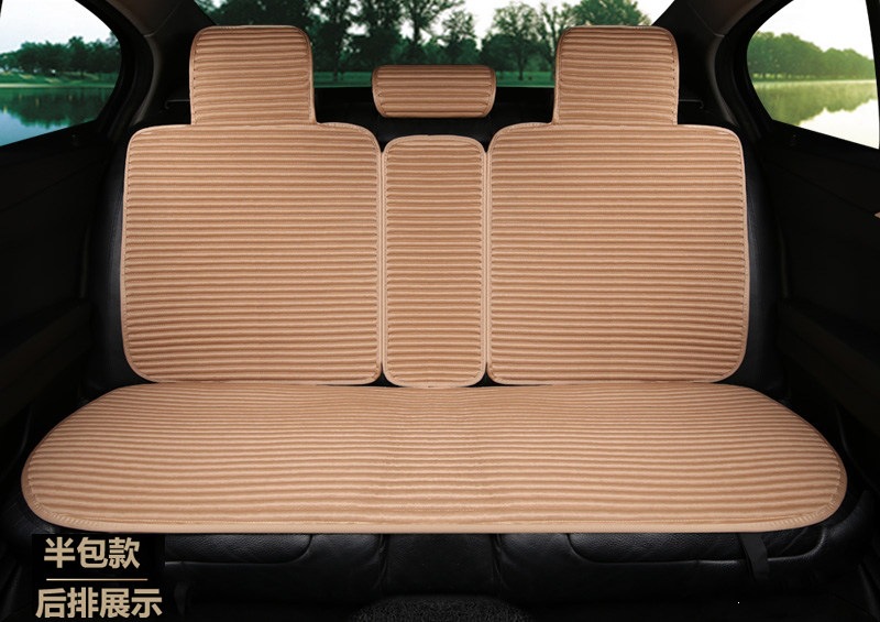 Suitable for all-season use, car seat covers, linen seat cushions, semi-enclosed seat pads, non-slip, full-coverage, health-promoting buckwheat shell for summer