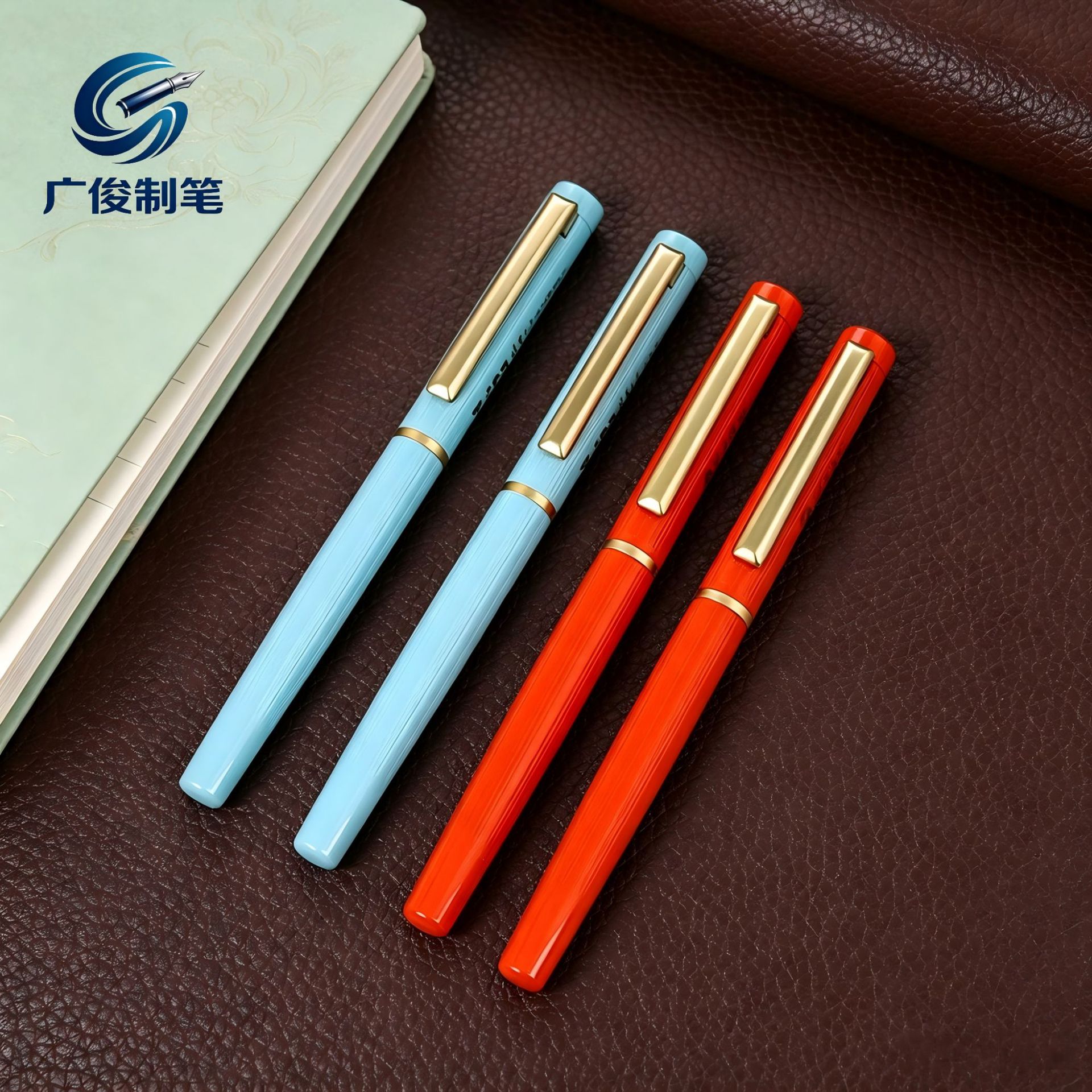 Frosted multi-colored metal ballpoint pens, suitable for business events, promotional advertising, and office use; can be customized with logos