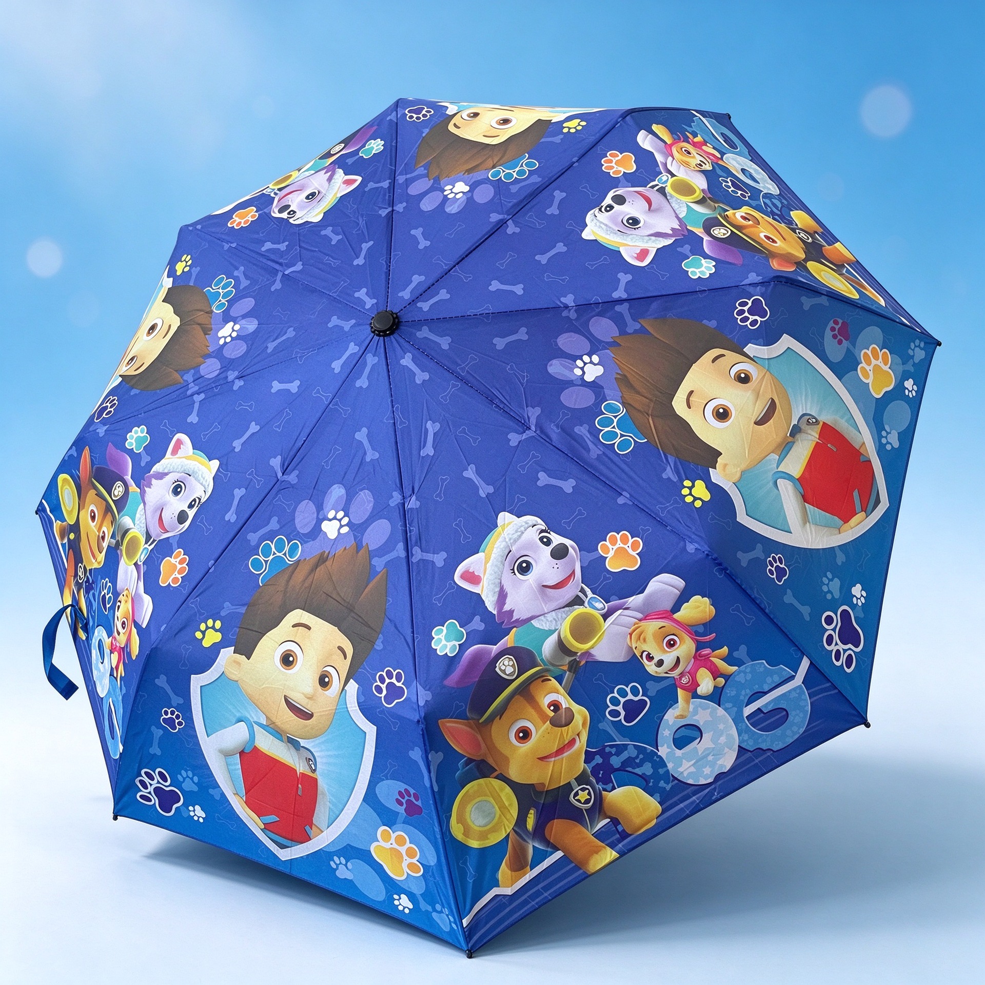 Children's Umbrella, Lightweight, Foldable, Dual-Use for Sun and Rain, 70% off Umbrella, Cartoon Umbrella, Paw Patrol Student Umbrella, Ages 7-12