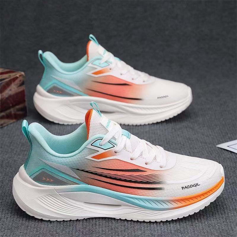 Zapatos de hombre primavera y verano nuevos zapatos deportivos, malla ligera de suela suave, transpirable, tejido volador, zapatos para correr para estudiantes, zapatos casuales, comercio exterior