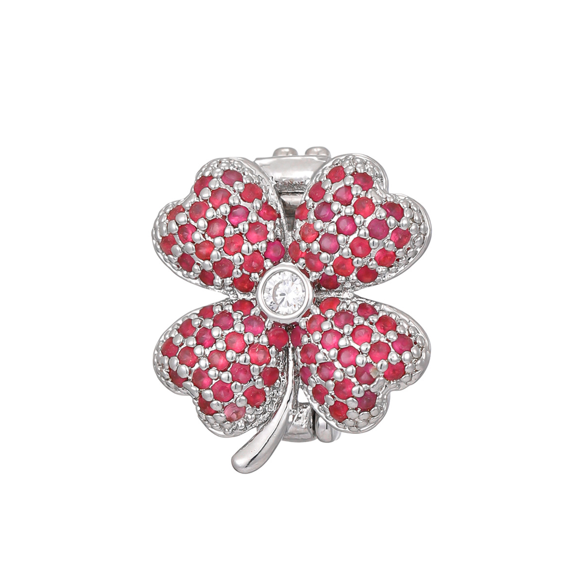 5g Weight Jewelry Accessories Jewelry Making Type Accessories Classification 1 Piece Quantity Copper Material Four Leaf Clover, Rainbow, Bow Knot Pattern All Seasons Season Plating Design Shiny Style 1 Piece Copper Four Leaf Clover Rainbow Bow Knot Jewelry Accessories 14