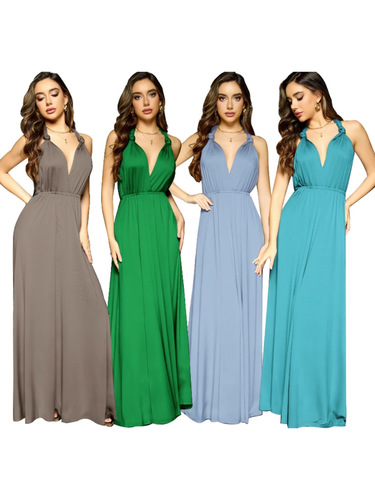 French Retro High-End Style Small Multitude Wear Lace-Up Large Swing Dress Backless Sexy Bridesmaid Long Dress for Women