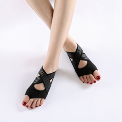 Women's Soft Sole Yoga Shoes, Pilates Shoes, Five-Finger Training Yoga Socks, Dance Backless Shoes and Socks, Wholesale