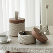 轻奢化妆品钥匙收纳盒家用零食首饰杂物储物罐装饰摆件