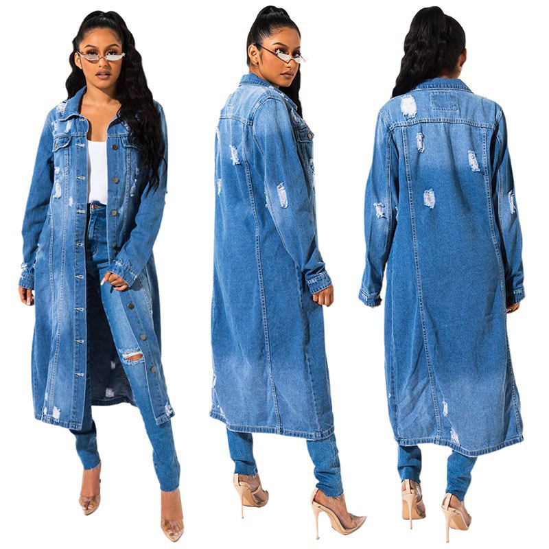 Women's Clothing denim windbreaker for women spring new hot selling retro denim jacket_voghion.com