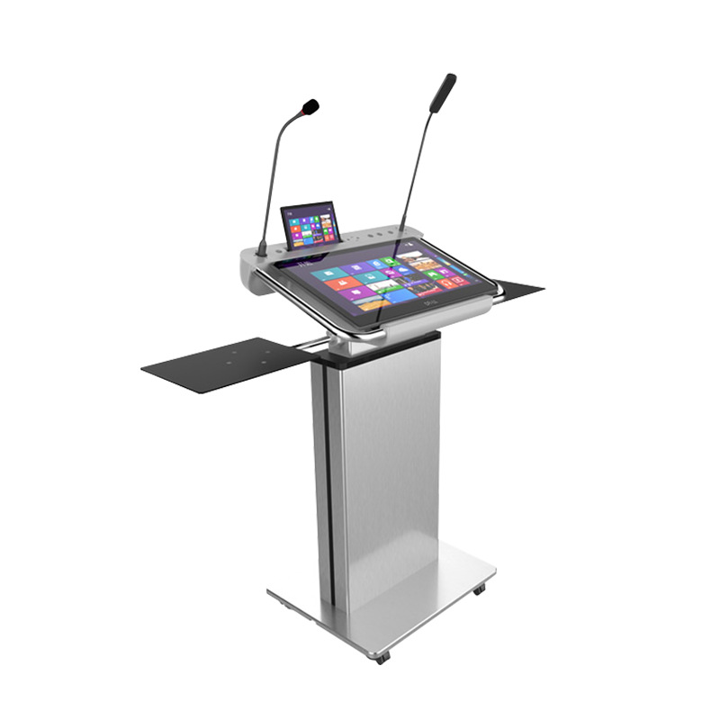 Conferencia inteligente elevación eléctrica plataforma multimedia plataforma de conferencias plataforma de conferencias plataforma de pantalla táctil plataforma de anfitrión móvil plataforma de bienvenida