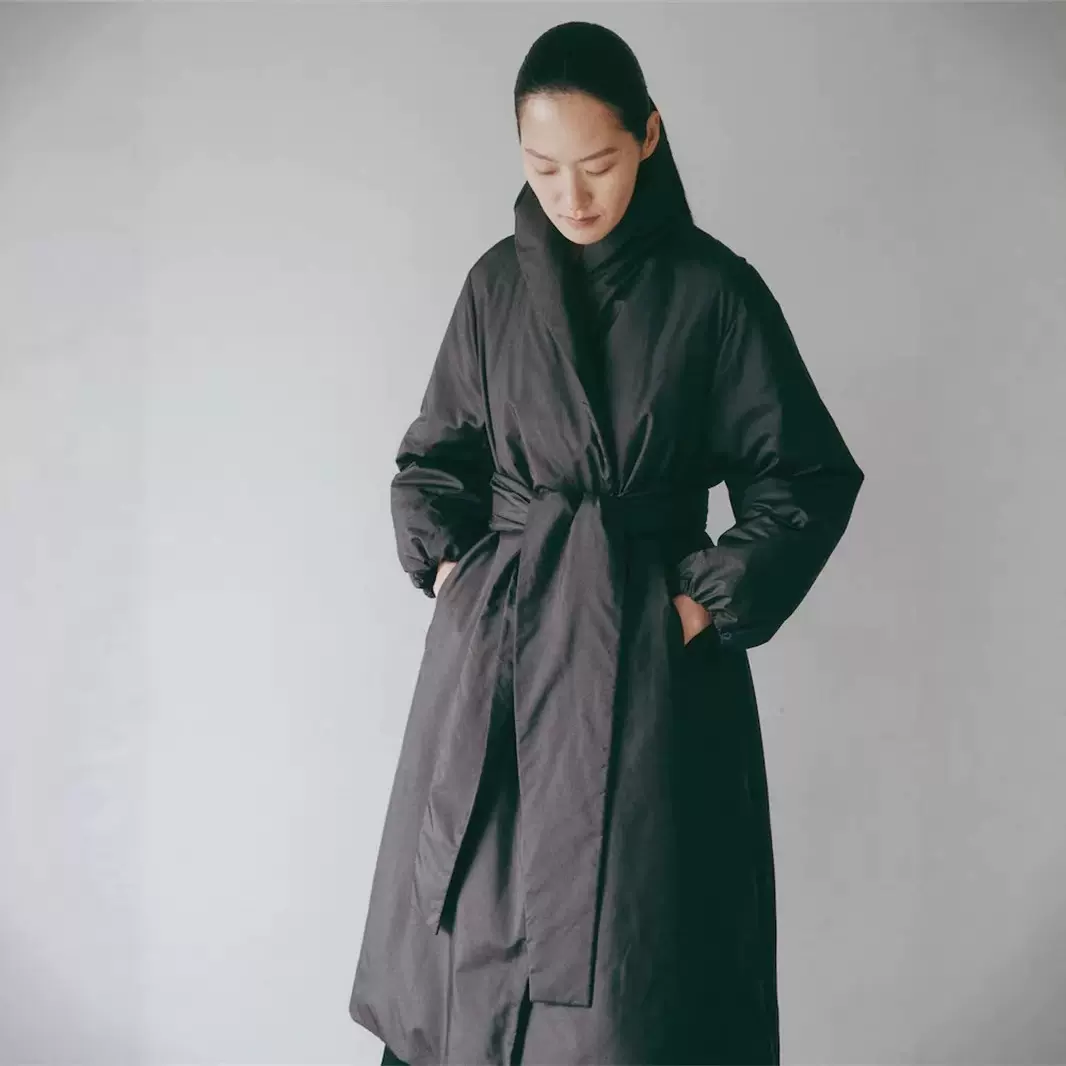 52770韩国LEB翻领时尚休闲舒适气质长款羽绒服VF5X38MG1