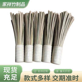 现货供应9圈锅扫厨房清洁刷锅碟碗手工编织竹刷家用长柄竹锅刷