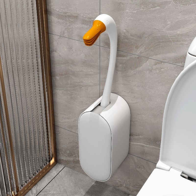 Toilet Brush Wall-Mounted Wall-Mounted Set Toilet Silicone Brush Long-Handled Dead Angle Household Cleaning Toilet Handy Gadget