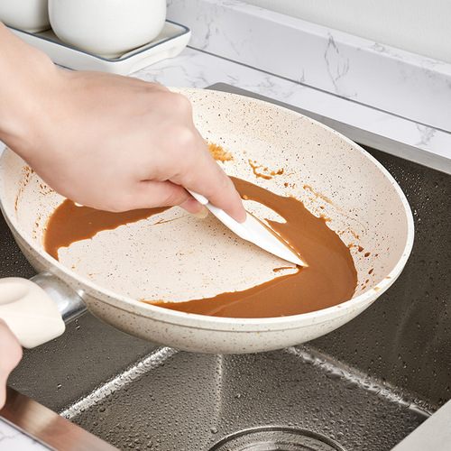 Japanese kitchen silicone scraper stove edge gap oil stain and grease removal scraper spatula baking tool