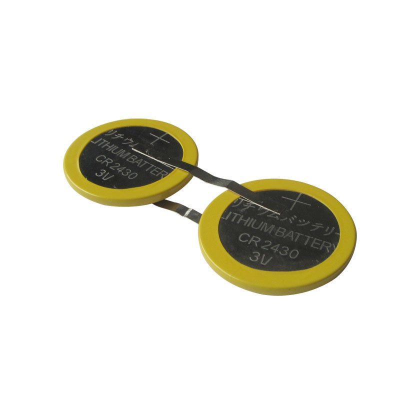 厂家直销CR2430-CR2025焊脚电池 3V纽扣电池扣式电池焊脚