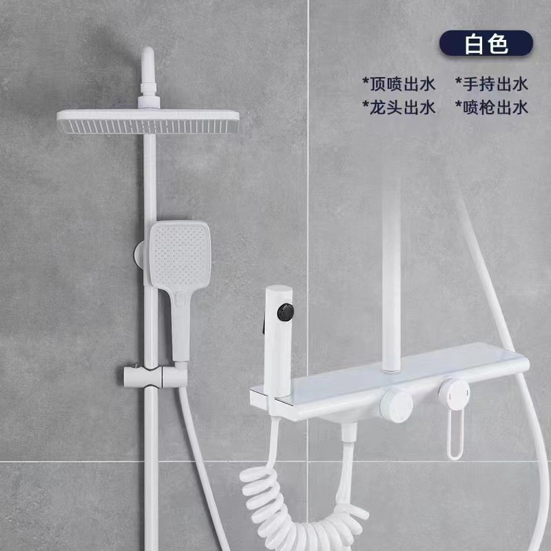 Uno por uno, ducha de hotel, juego de ducha, baño de marca, todo el proyecto de cobre, ducha, juego de ducha