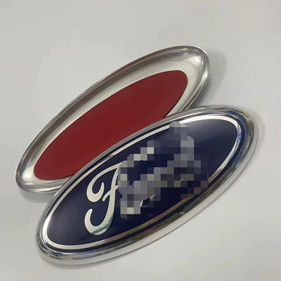Car logo FORD F150 Explorer front emblems - blue-with-silver-border-175cm
