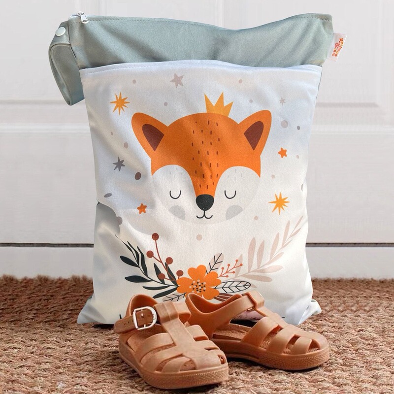 Ins Nordic Series Children's Room Kindergarten Diaper Storage Bag Dry and Wet Separation Waterproof Bag Wetbag