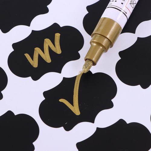 Black matte sticker label blackboard paper waterproof erasable glass bottle seasoning label paste matte film waterproof
