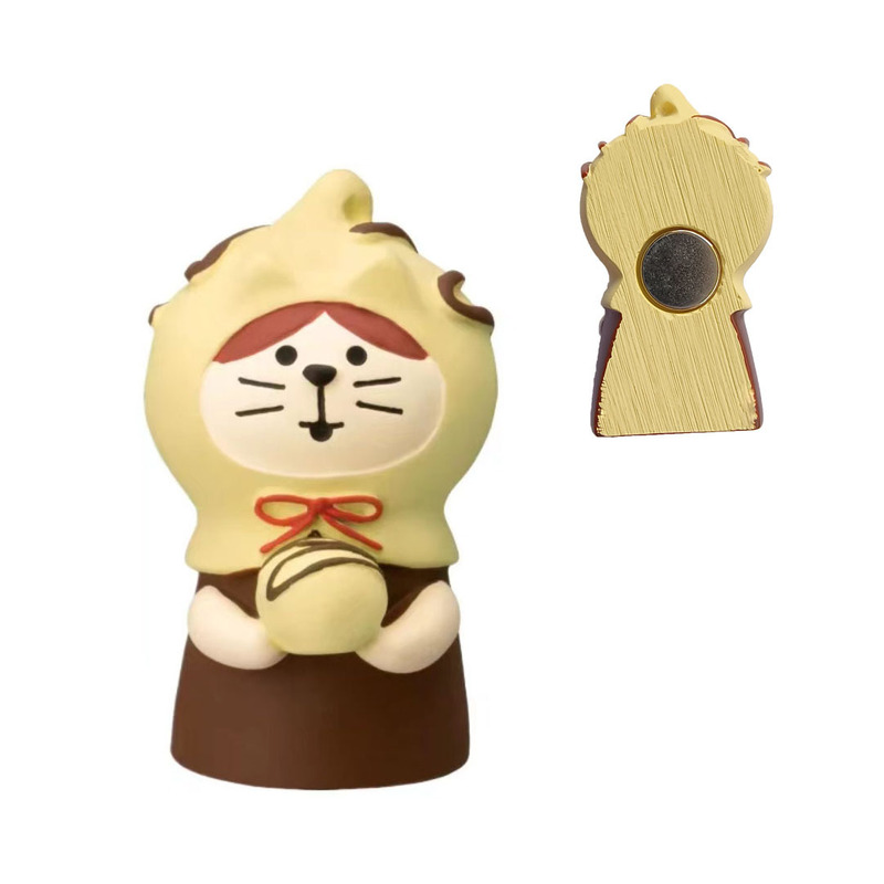 雑貨 和風猫冷蔵庫マグネット かわいい手作りオーナメント パンコーヒーショップ装飾 樹脂オーナメント|undefined