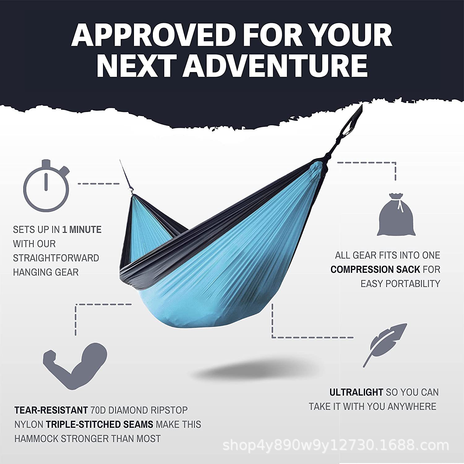 Travel handheld durable nylon set for camping