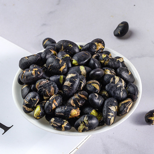 Crispy black beans ready-to-eat 500g original salt fried crispy beans snacks for pregnant women snacks for drinking and leisure