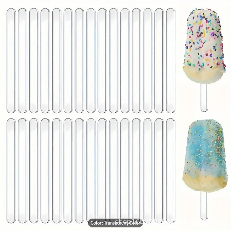 Cross-Border Hot-Selling Acrylic Popsicle Sticks, Ice Cream Sticks, Cake Sticks, DIY Ice Cream Sticks, Crafts, Candy Sticks Cross-Border Hot-Selling Acrylic Popsicle Sticks, Ice Cream Sticks, Cake Sticks, DIY Ice Cream Sticks, Crafts, Candy Sticks