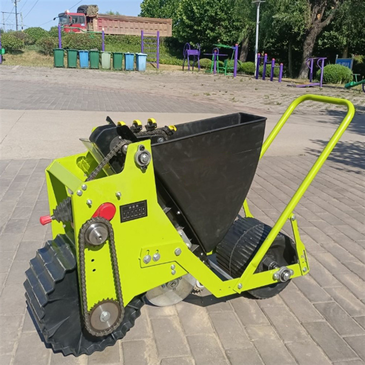 农用大蒜播种机 汽油动力播种机械化设备 手推式牵引式种蒜机