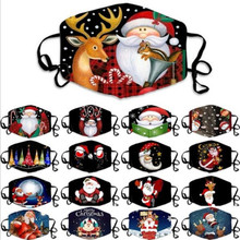 2023圣诞节系列布口罩可放滤芯可水洗男女通用口罩厂家直销现货