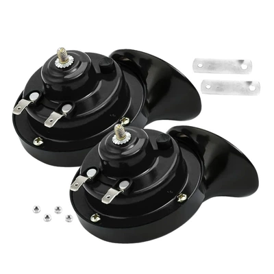 Modified Universal Waterproof Electric – Car horn/tweeter - black-12v-pair