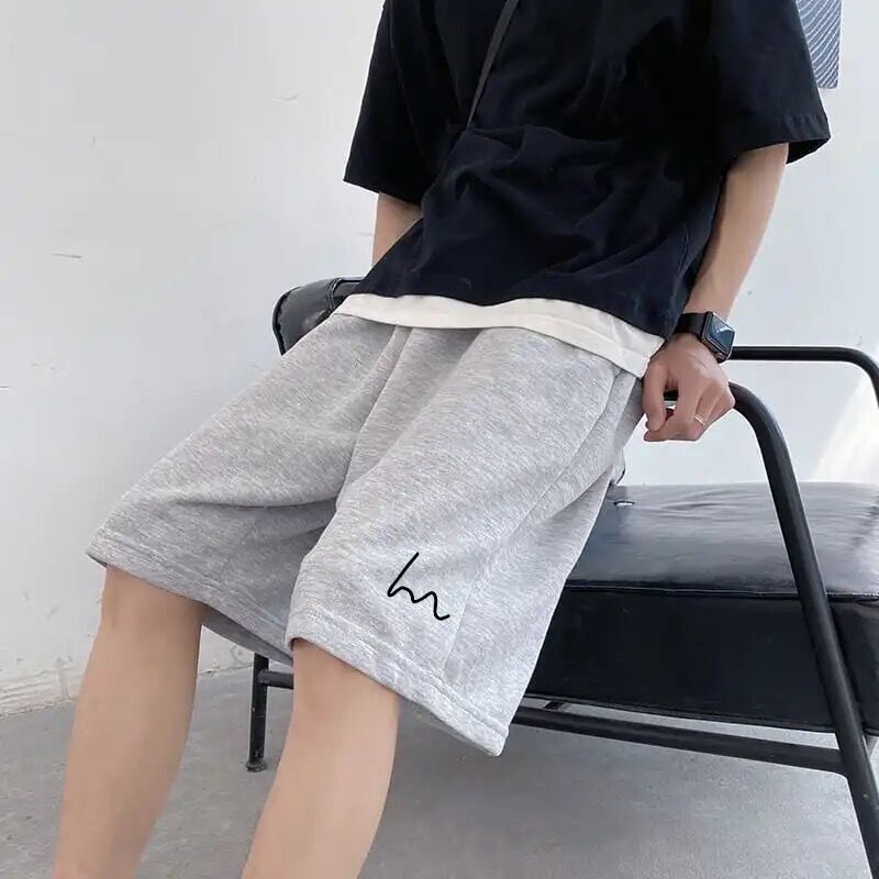Summer Casual Shorts Couple Hong Kong Style Sports Versatile Wide Black Loose Youth Pants Five-Point Pants Summer Casual Shorts Couple Hong Kong Style Sports Versatile Wide Black Loose Youth Pants Five-Point Pants