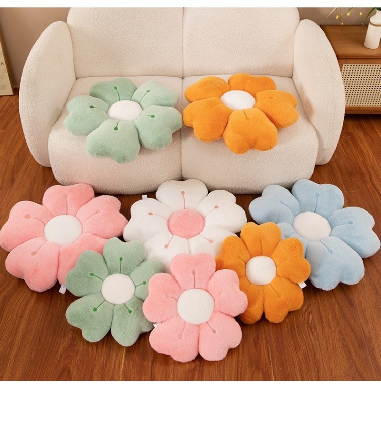 Three-Dimensional Chrysanthemum Flower Pillow Office Cushion Sofa Car Balcony Tatami Bay Window Flower Cushion