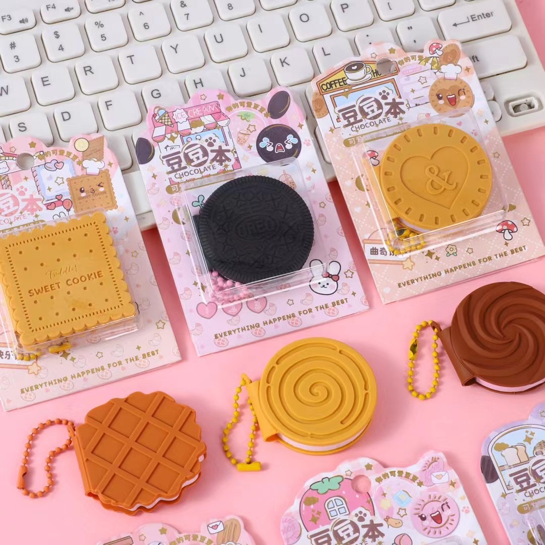 376g Weight Sticky Note Stationery Type 24 Pieces Per Pack Quantity Learning Occasion Bite a Cookie Pattern Cute Style 24 Pieces Per Pack Bite A Cookie Learning Cute Sticky Note 5