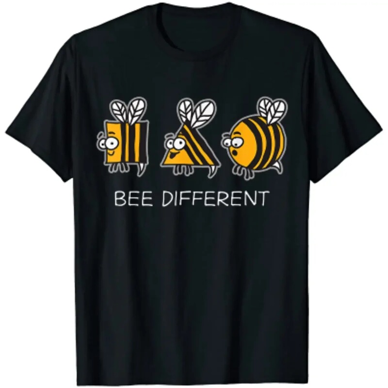 New Cross-Border Bee-Themed Unique and Interesting Beekeeper T-Shirt, Men's T-Shirt, Casual Top