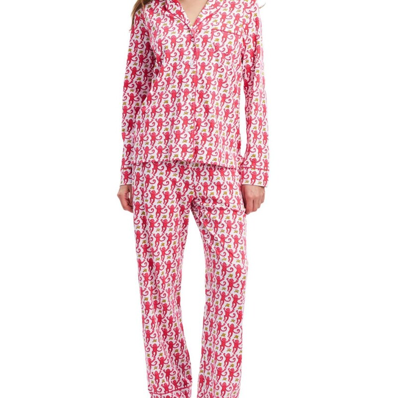 European and American Style Home Wear Long-Sleeve Printed Polo Casual Set, Foreign Trade Women's Pajama Set, Four-Way Stretch, European and American Style European and American Style Home Wear Long-Sleeve Printed Polo Casual Set, Foreign Trade Women's Pajama Set, Four-Way Stretch, European and American Style