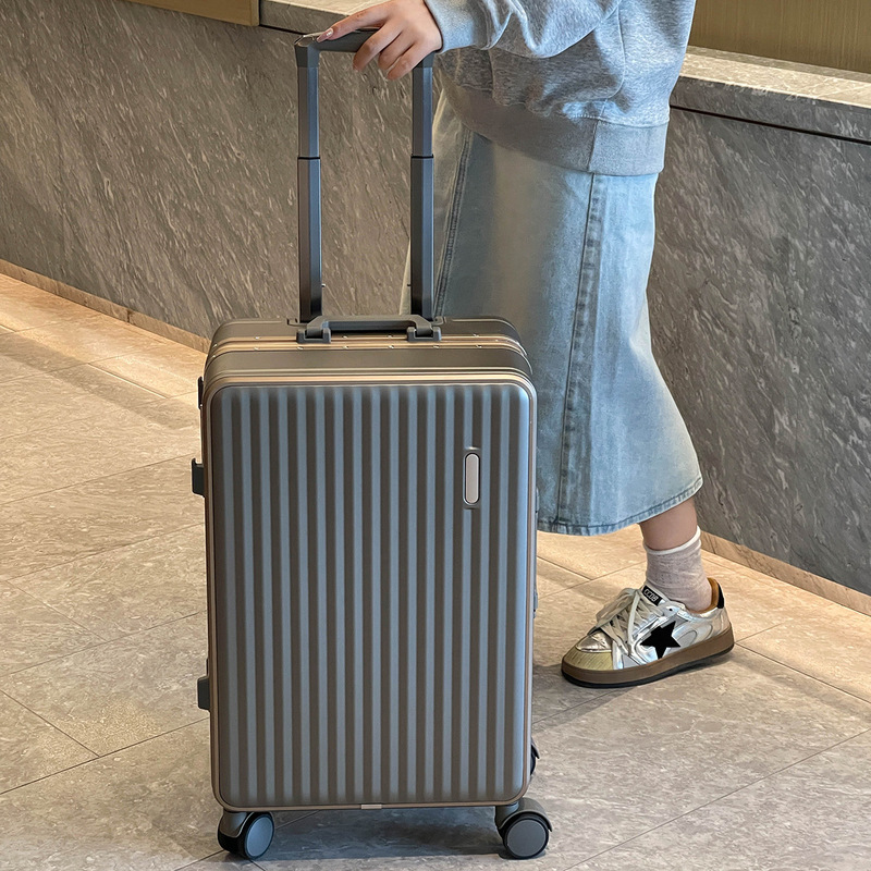 2026 New Suitcase Women 20inch Trolley Boarding Case Light Sound Universal Wheel Password Customs Lock Suitcase 24inch Men
