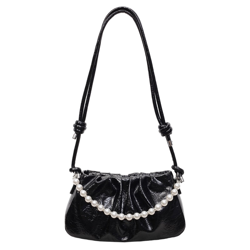 Nicho transfronterizo bolsos de brazo con cuentas para mujeres otoño / invierno 2025, nueva moda, bolsos de hombro casuales, bolsos mochilas de moda
