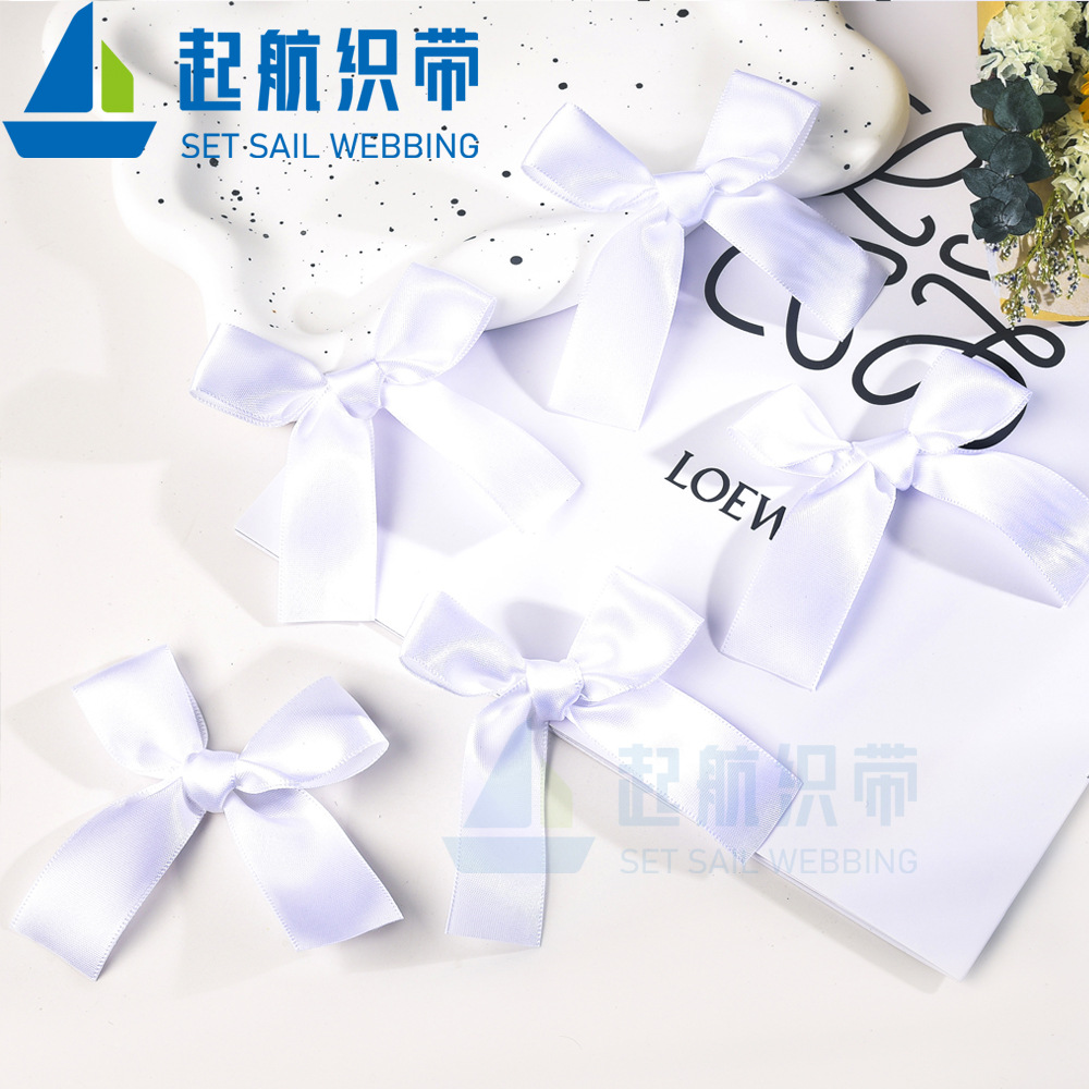 廠家批發專業手打滌綸帶緞帶絲帶蝴蝶結 手工小蝴蝶結禮品包裝服