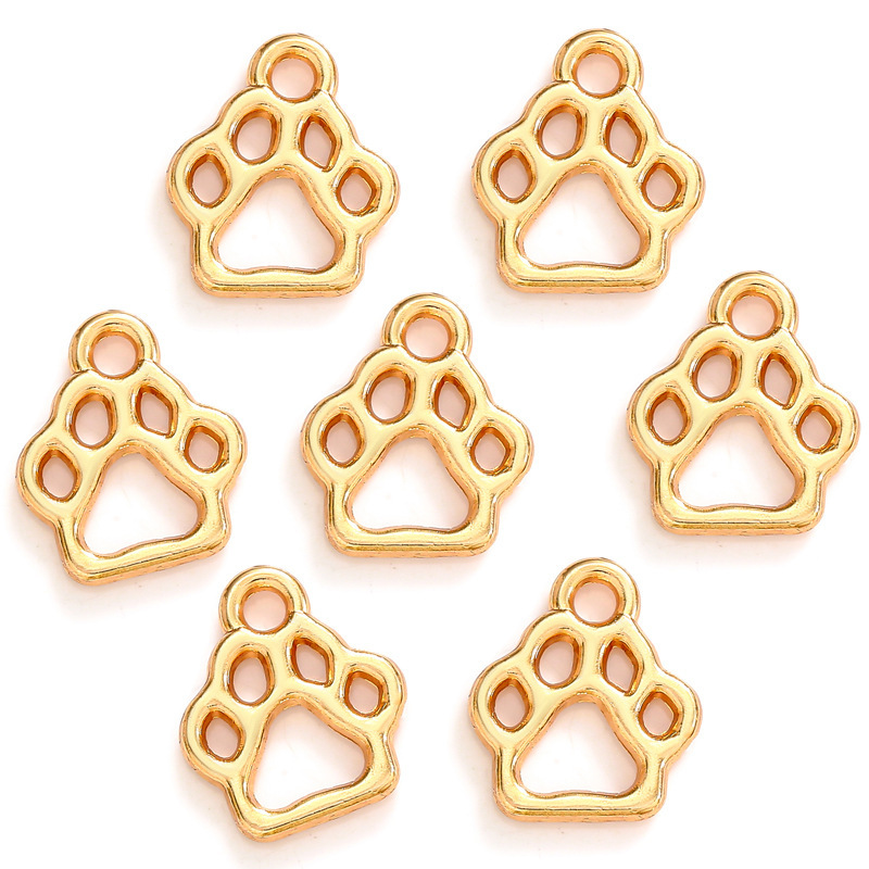 1 Piece Alloy Paw Print Pendant display picture 8