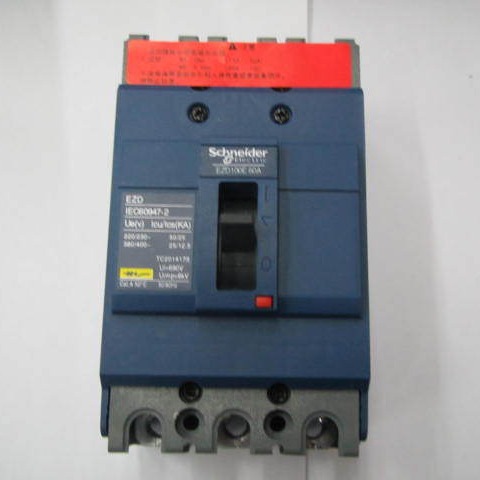 原装正品EZD100E3060N 3P 60A Schneider空气开关塑壳式断路器