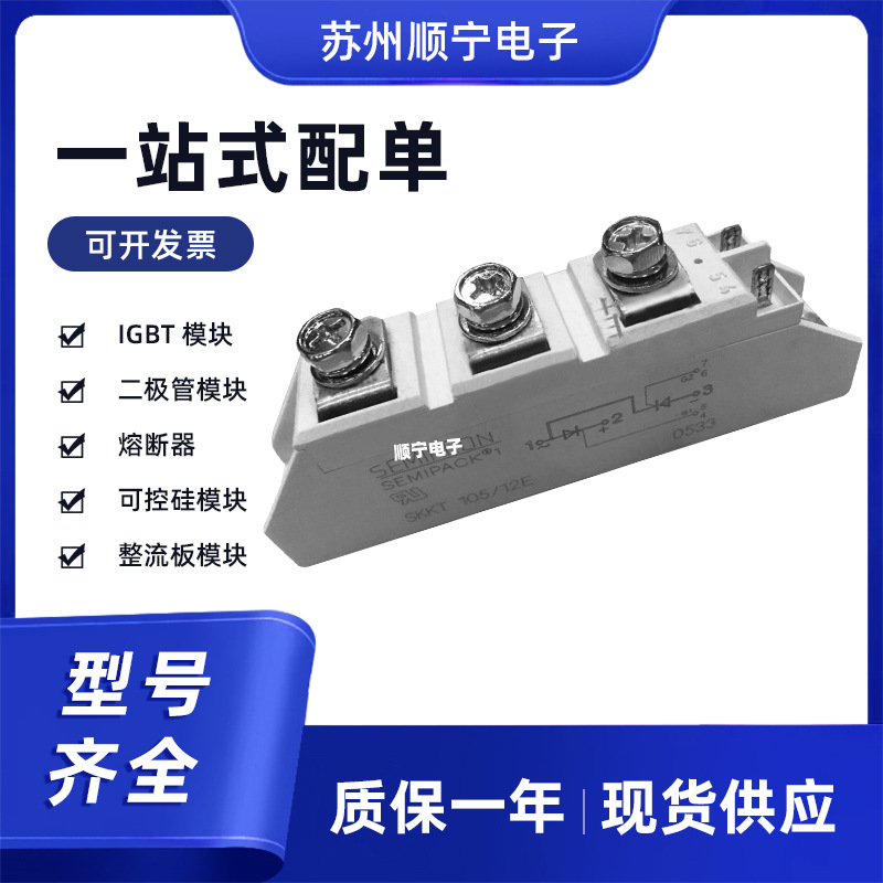 西门康 SKKT105-12E 晶闸管可控硅模块 型号齐全 质量保证 现货